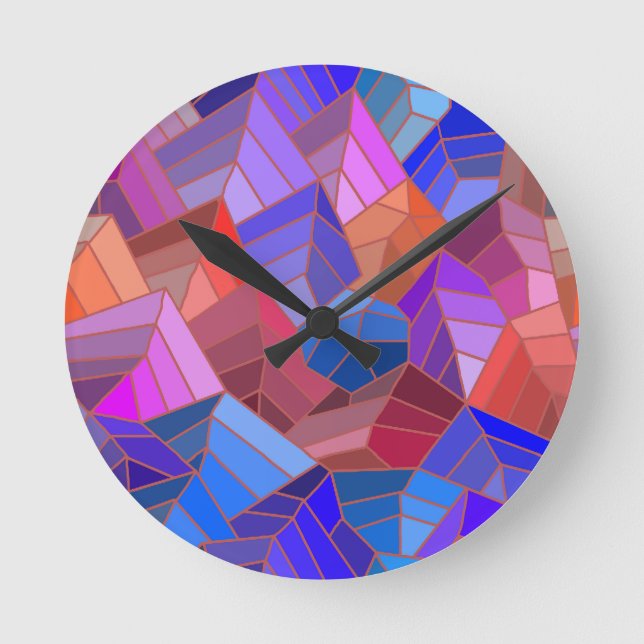 Fantasy Mountains View från Himlar Rund Klocka (Framsida)