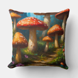 Fantasy Mushrom Dekorativ kudde