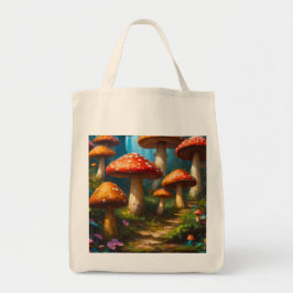 Fantasy Mushrom Tote Bag Tygkasse