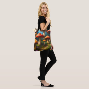 Fantasy Mushrom Tote Tygkasse
