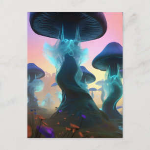 Fantasy Mushroom vykort