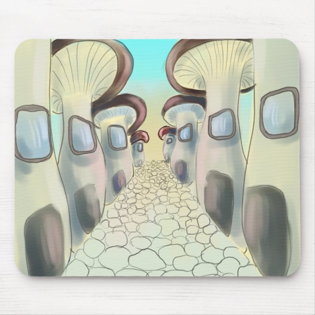 Fantasy mushrooms mouse pad musmatta (Framsidan)