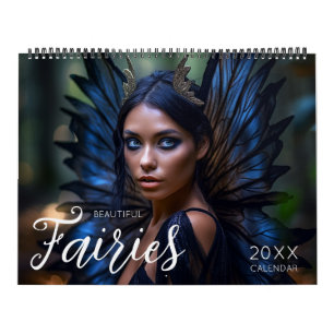 Fantasy Mystic Magic Template för vackra Älvor Kalender