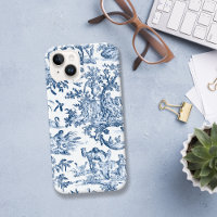 Fantasy Mythical Creatures Vintage Toile Blue