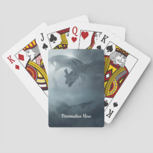 Fantasy Mythical Dragon i Flight Personalize Casinokort