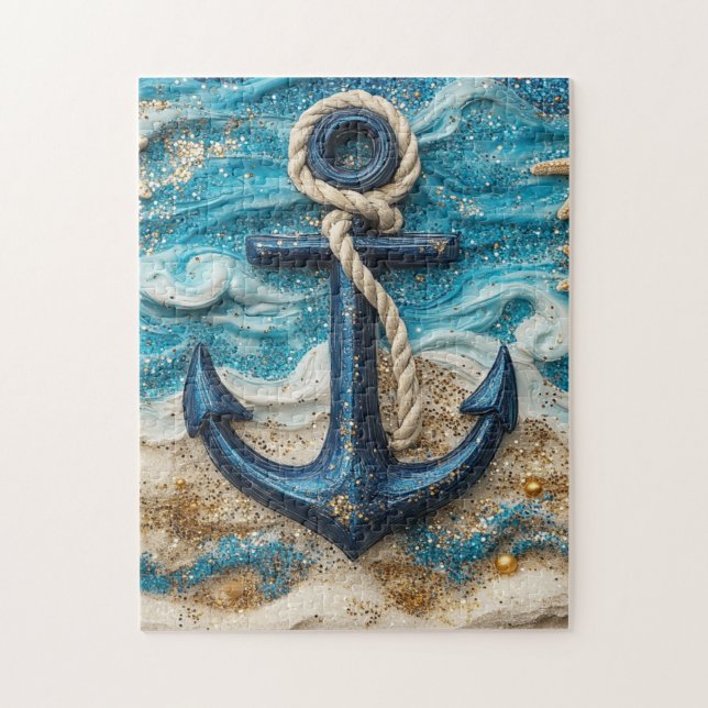 Fantasy Nautical Sea Anchor Pussel (Vertikal)