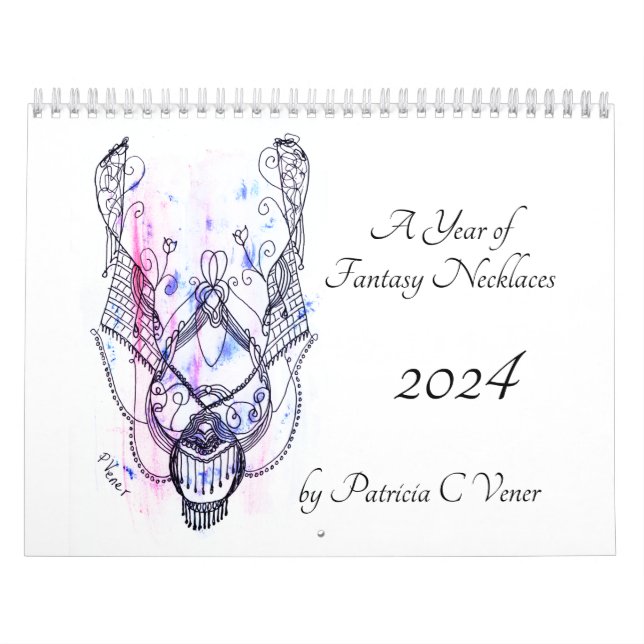 Fantasy Necklace 12 månaders kalender 2025 (Omslag)