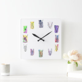 Fantasy Necklace Art Fyrkantig Klocka