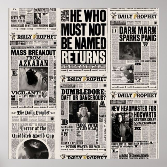 Fantasy Newspaper Poster (Framsidan)