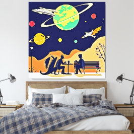 Fantasy Night Rendezvous Canvastryck