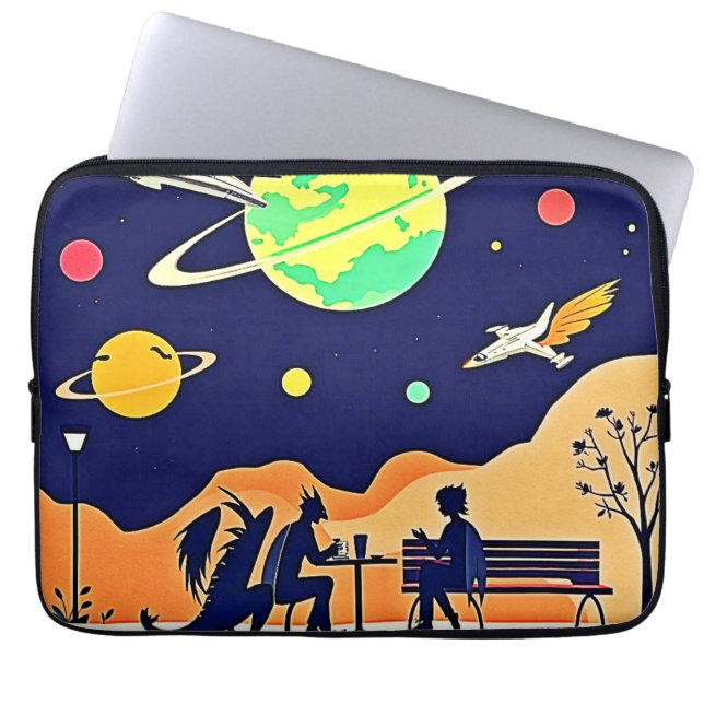 Fantasy Night Rendezvous Laptop Fodral (Framsidan)