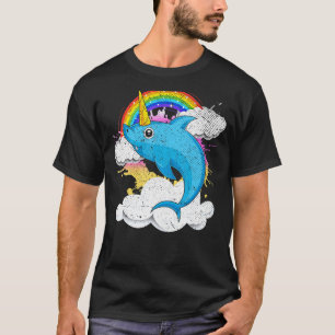 Fantasy Ocean Animal Sharkicorn Rainbow Shark Unic T Shirt