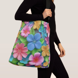 Fantasy och Rainbow Stollig DualDesign med Blommig Axelväska