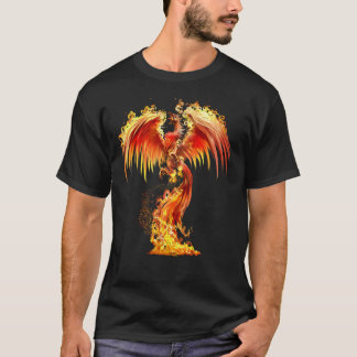 Fantasy Orange Fire Phoenix stiger från Fiery A T Shirt