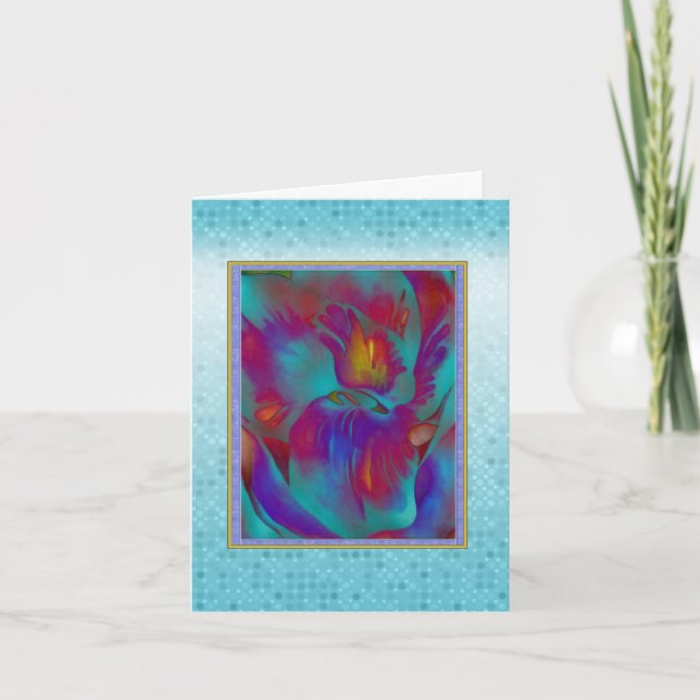 Fantasy Orchid Note Card Kort (Framsida)