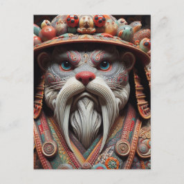 Fantasy Otter Warrior Vykort