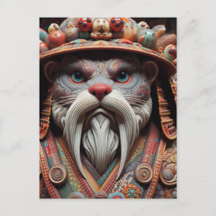 Fantasy Otter Warrior Vykort