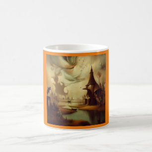 Fantasy Painting 3 - Mellanliggande liggande Kaffemugg