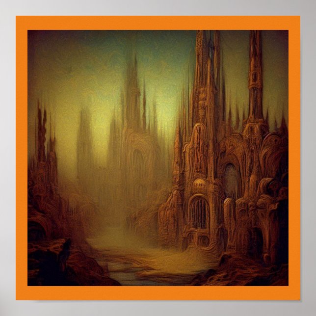 Fantasy Painting 9 - Abandoned City Poster (Framsidan)
