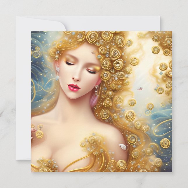 Fantasy Painting (Fantasy) för en sciFi Exquisite  Anteckningskort (Framsida)