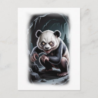Fantasy Panda Parody Movie Character on a White Helg Vykort