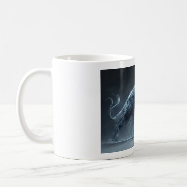 Fantasy panter monster  kaffemugg (Vänster)