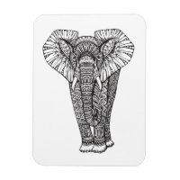 Fantasy Patterned Elephant Doodle