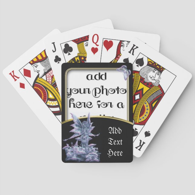 Fantasy Photo Ram-mall för uppspelningskort Casinokort (Baksidan)