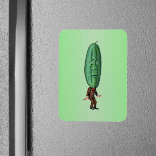 Fantasy Pickle Man Brown Kostym Magnet