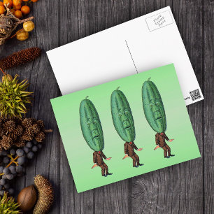 Fantasy Pickle Man Brown Kostym Vykort