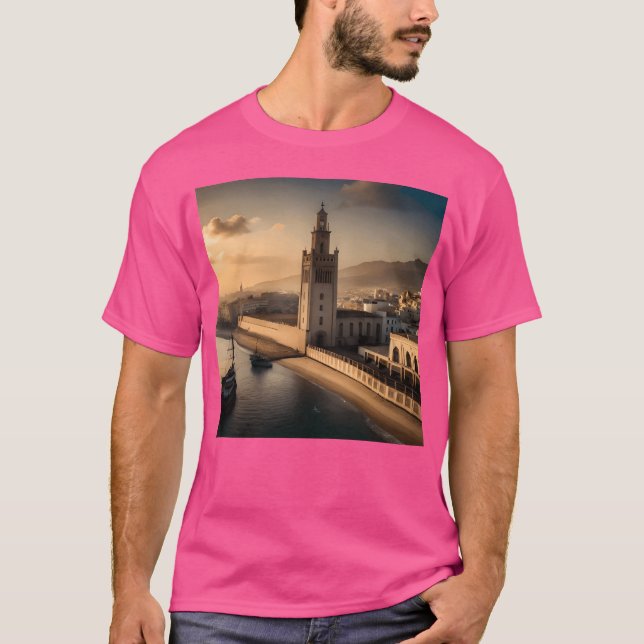 Fantasy pictures town Morocco city casablanca boy T Shirt (Framsida)