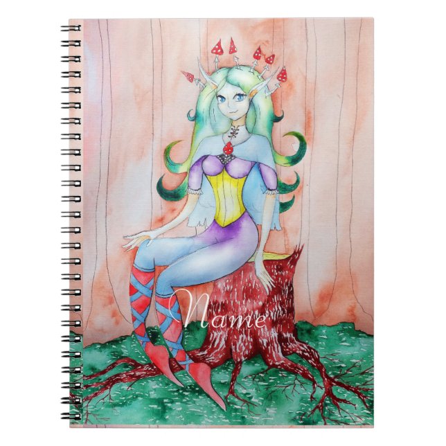 Fantasy Pixie Fairy Thunder_Cove Anteckningsbok (Framsidan)