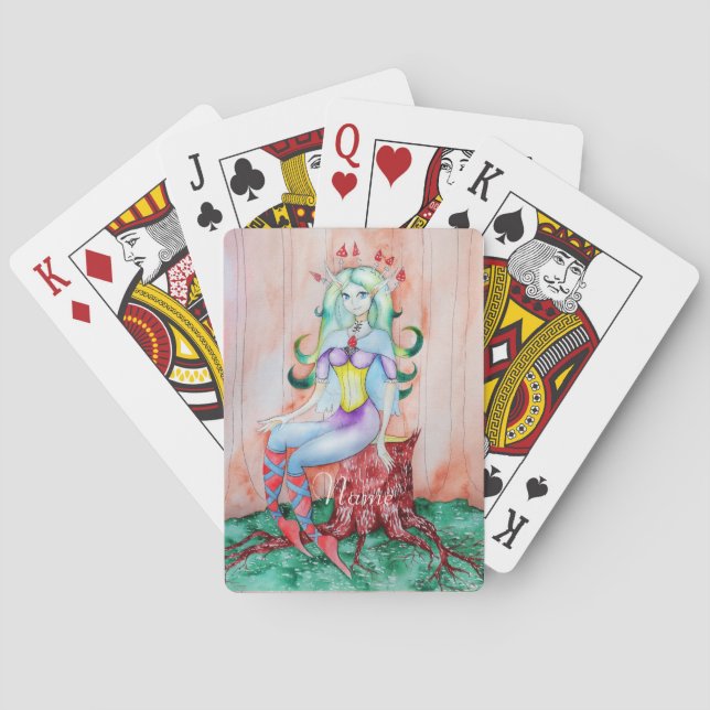 Fantasy Pixie Fairy Thunder_Cove Gift Box Casinokort (Baksidan)