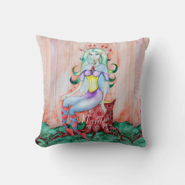 Fantasy Pixie Fairy Thunder_Cove Kudde (Framsida)