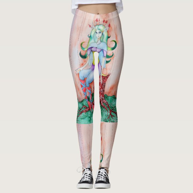 Fantasy Pixie Fairy Thunder_Cove Leggings (Framsida)