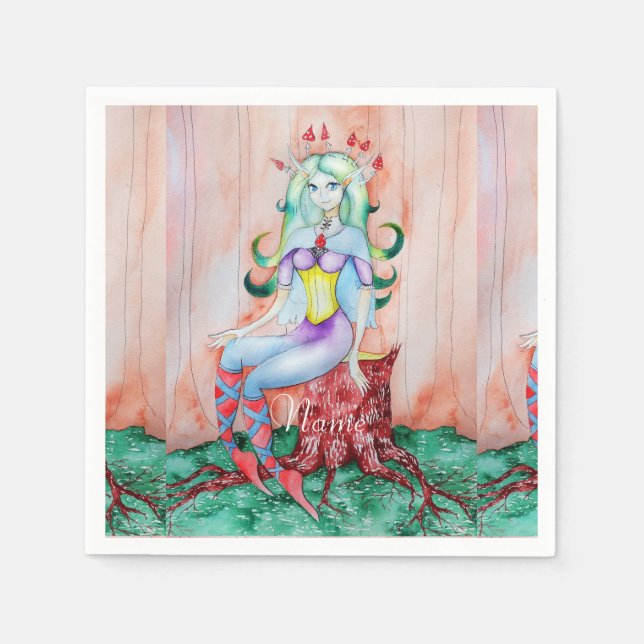 Fantasy Pixie Fairy Thunder_Cove Pappersservett (Framsidan)