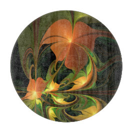 Fantasy Plant Abstrakt Grönt Rust Brown Fractal
