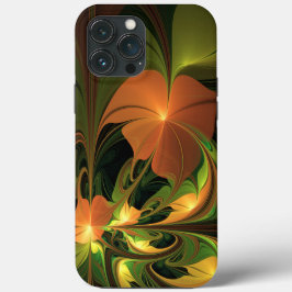 Fantasy Plant Abstrakt Grönt Rust Brown Fractal