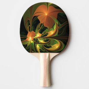 Fantasy Plant Abstrakt Grönt Rust Brown Fractal Pingisracket