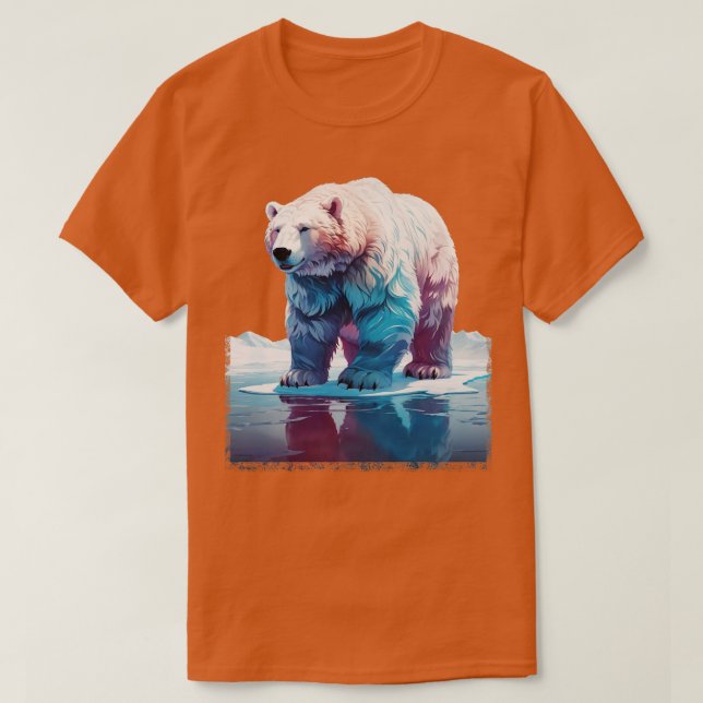 Fantasy Polar Bear T Shirt (Design framsida)