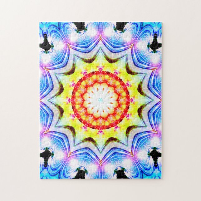 Fantasy Priest Mage Magial Vibrant Mandela Pussel (Vertikal)