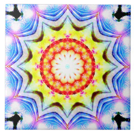 Fantasy Priest Mage Magic Vibrant Mandela Kakelplatta