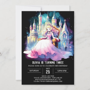 Fantasy Princess Birthday Inbjudningar