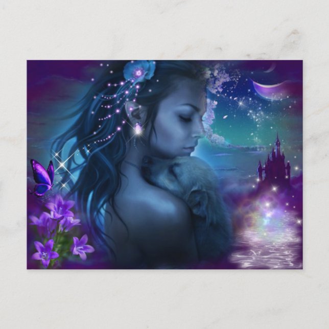 Fantasy Princess with a mariy Vykort (Framsida)