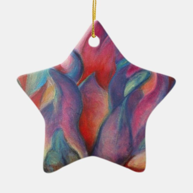 Fantasy Protea Julgransprydnad Keramik (Framsidan)