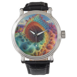 Fantasy Psychedelic Snakehole på en ödslig planet Armbandsur