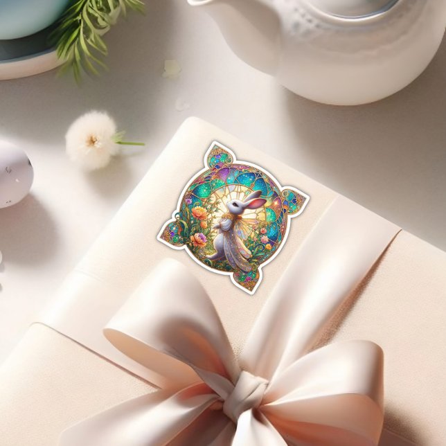 Fantasy Rabbit Påsk Klistermärken (Skapare uppladdad)