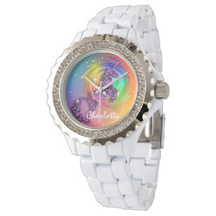 Fantasy Rainbow Unicorn Personlig Armbandsur