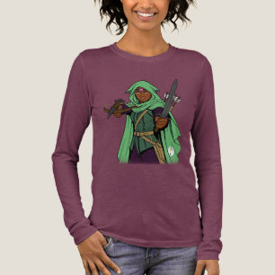 Fantasy Ranger – Grön Huva Äventyrare Konst T Shirt