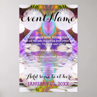 Fantasy Rave Event Anpassningsbar Affischmall #1 Poster